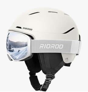 Image of the Ski Helmet and Goggles Set, Snowboard Helmet Goggles for Men Women & Youth, Shockproof Snow Helmet Anti Fog OTG Snow Goggles for Skiing Snowboarding
